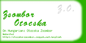 zsombor otocska business card